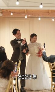 結婚式の様子（nonmamagram_27さんより提供）