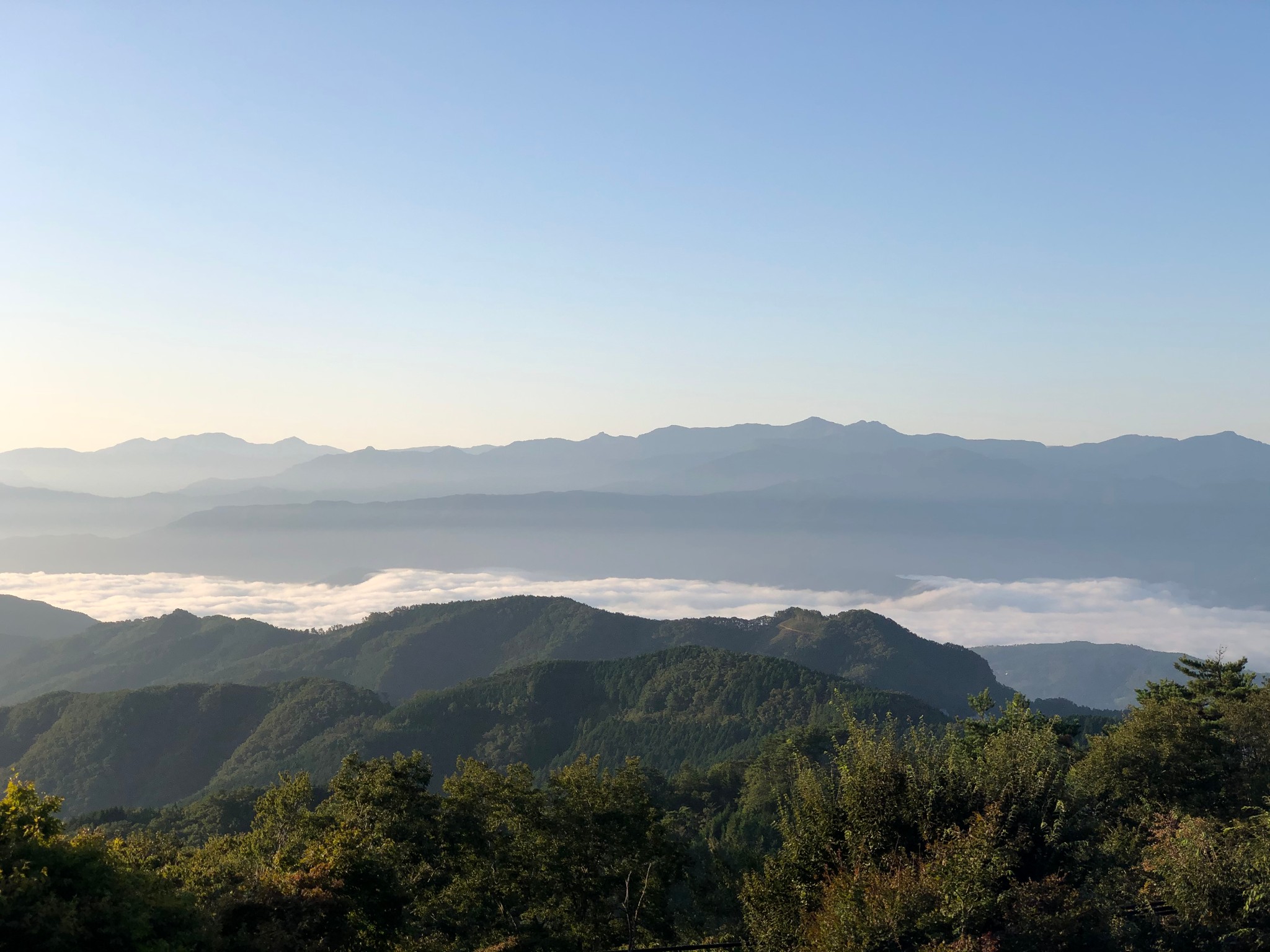 大川山から見る雲海