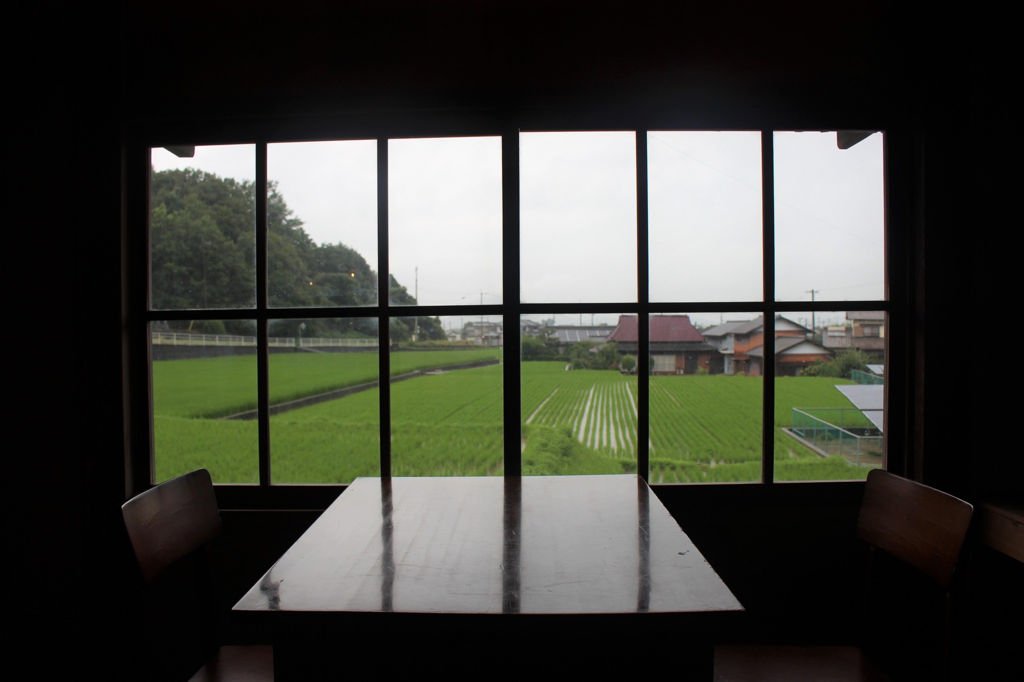 明るく写真…田園風景窓